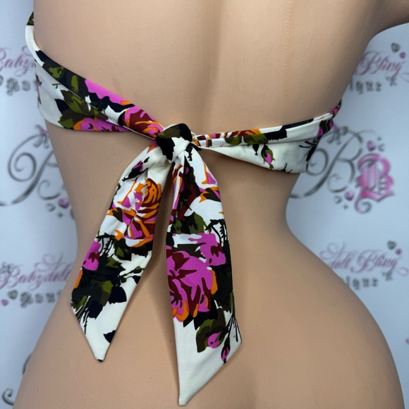Betsey Johnson bikini top beauty mark the Topiary Swimsuit Mod Retro Vintage y2k - Picture 8 of 13